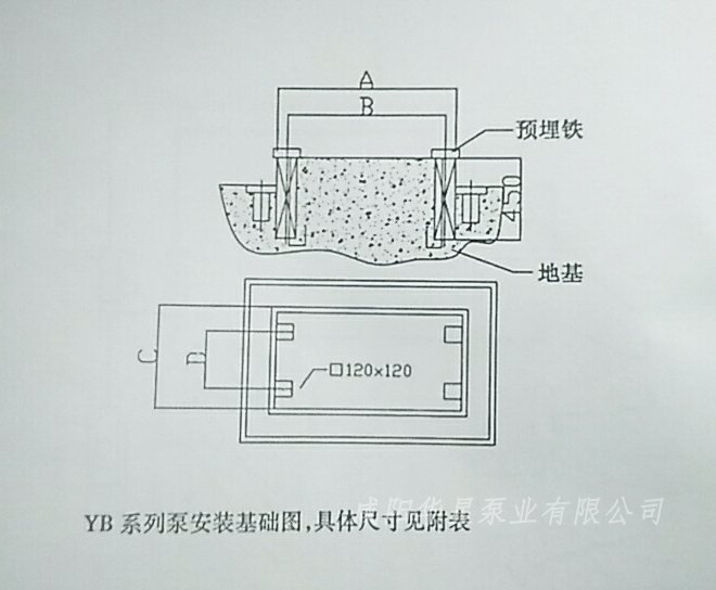 壓濾機入料泵的安裝圖